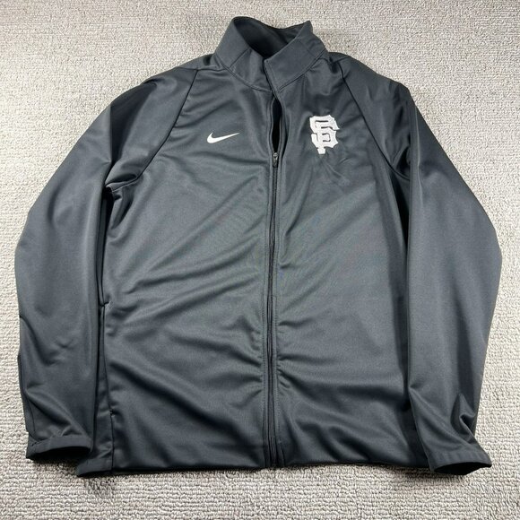 Nike Epic San Francisco Giants Warm-Up Jacket Gray Men's Size Medium - Picture 1 of 8